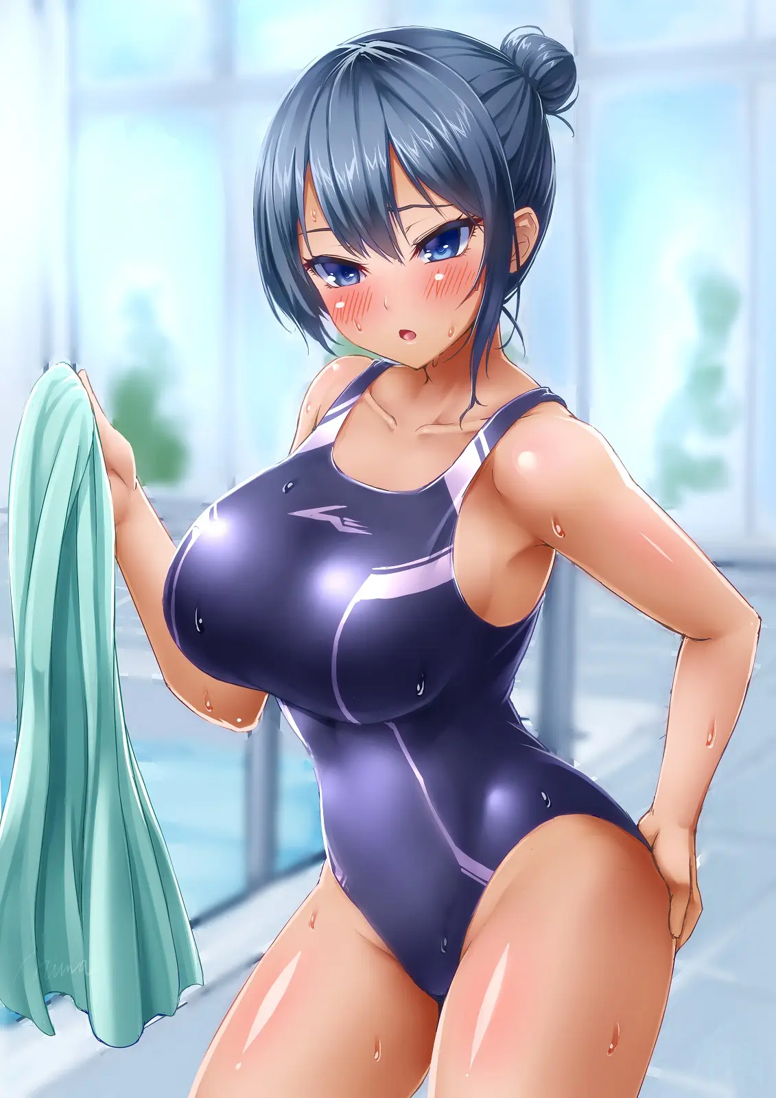 Suiren - Kyouei Mizugi No Mama Okasarete Netorareta Kanojo | 수련-경영 수영복을 입은채로 범해지고 네토라레당해버린 그녀